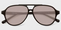 Drew Dark Brown Aviator Sunglasses1