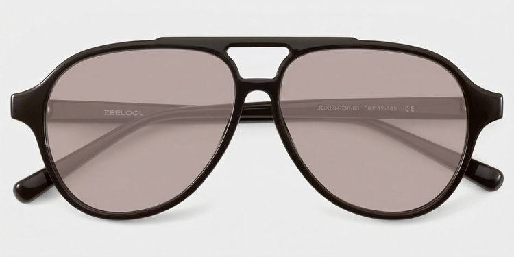Drew Dark Brown Aviator Sunglasses