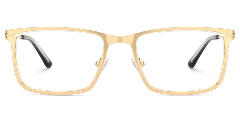 Roxana Gold Rectangle Glasses