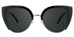 Brewer Black Cat eye Sunglasses0