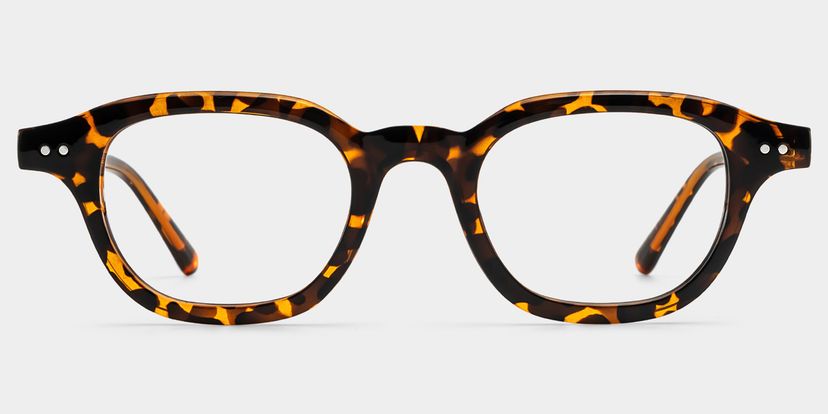 Amber Tortoise Square Glasses