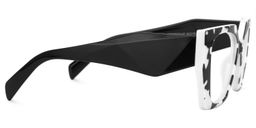 Sileidy Black-White Rectangle Glasses2