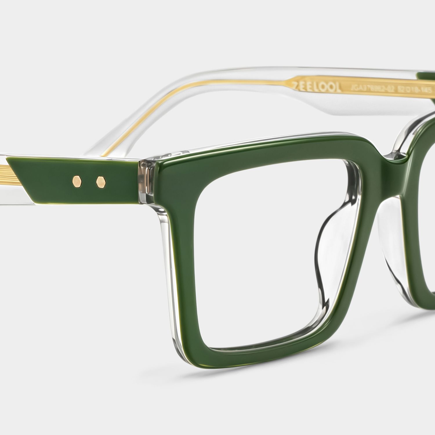 Green Square Frame Glasses - Hattie on Sale | Zeelool5