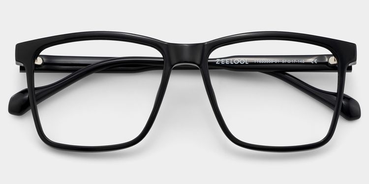 Burgos Black Square Glasses