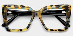 Thiline Tortoise Square Glasses2