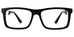 Osvaldo Black Rectangle Glasses0