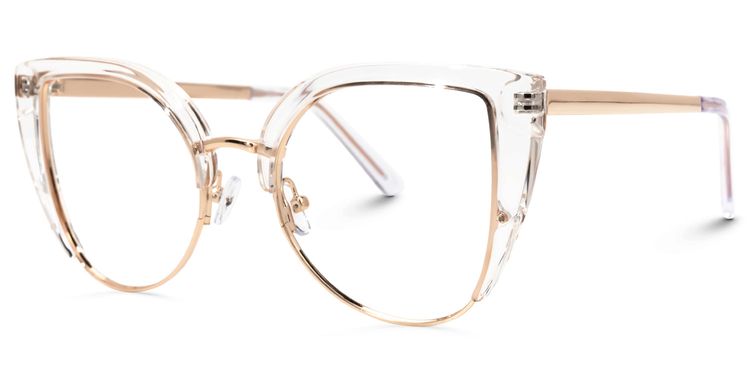 Brewer Clear Cat eye Glasses