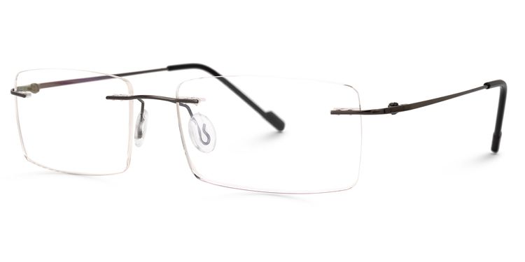 Rogers Black Rectangle Glasses