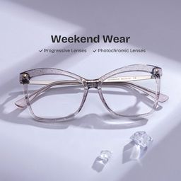 Isaebella Smoke Gray Butterfly Glasses0