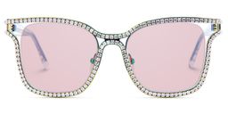 Shine Iridescent Square Sunglasses0