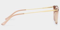 Selena Beige Rectangle Glasses4