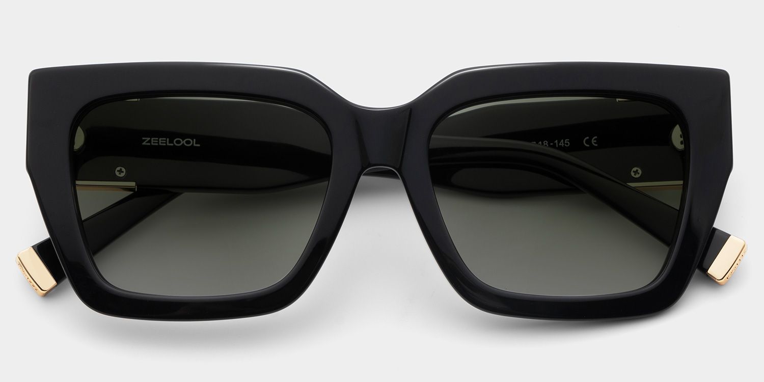 Maddox Black  Frame Glasses with Square Frame Online | ZEELOOL3