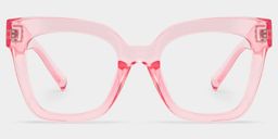Malcolm Pink Square Glasses0