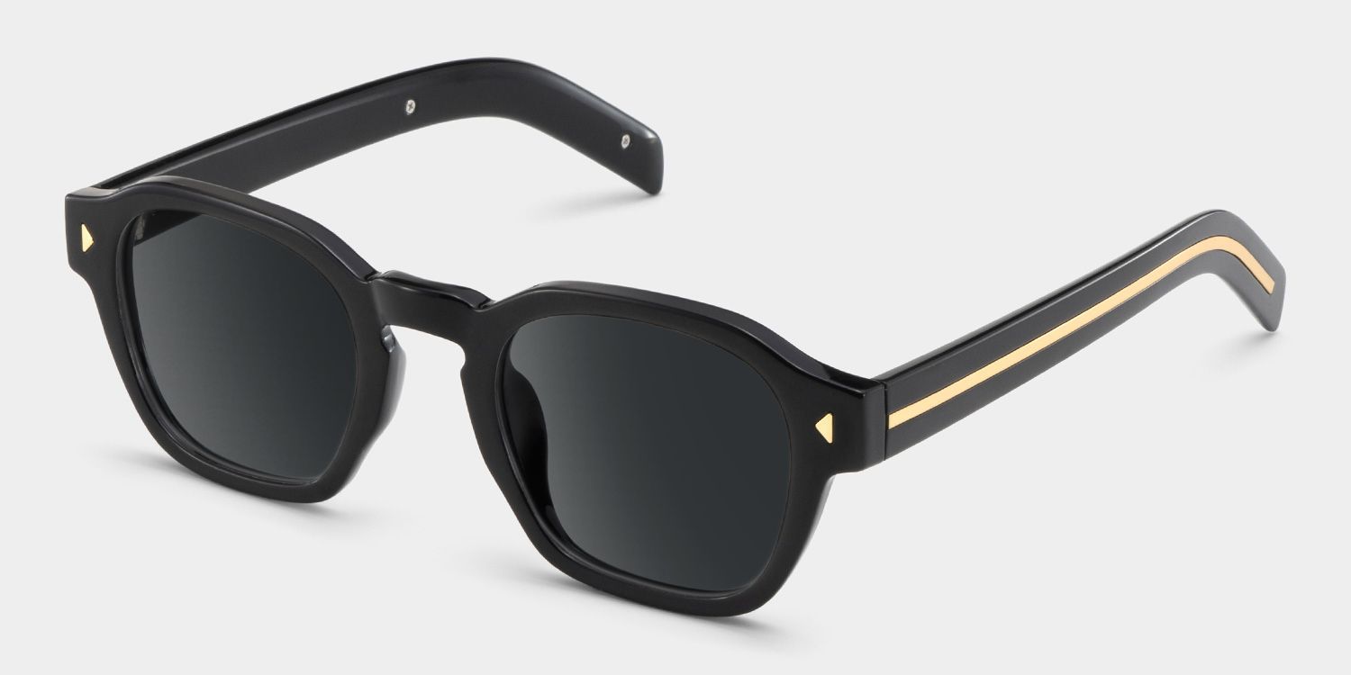 Leilani Tr90 Black Rectangle Frame Sunglasses | ZEELOOL2