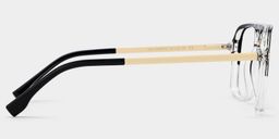 Kilworth Black-Clear Aviator Glasses3