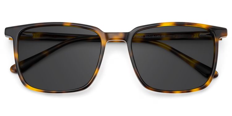 Aidan Tortoise Rectangle Sunglasses