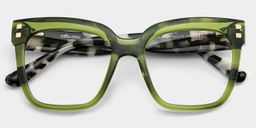 Minguela Green Square Glasses2