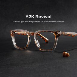 Liam Tortoise Rectangle Glasses0