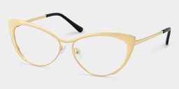 Ellen Gold Cat eye Glasses3