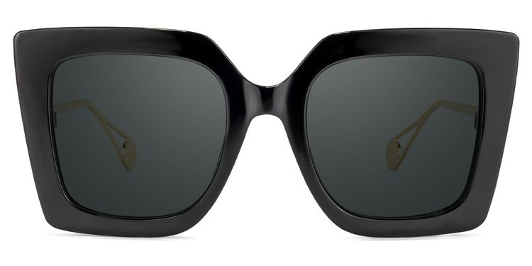 Qatar Black Square Sunglasses