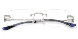 Peavy Silver Rectangle Glasses3