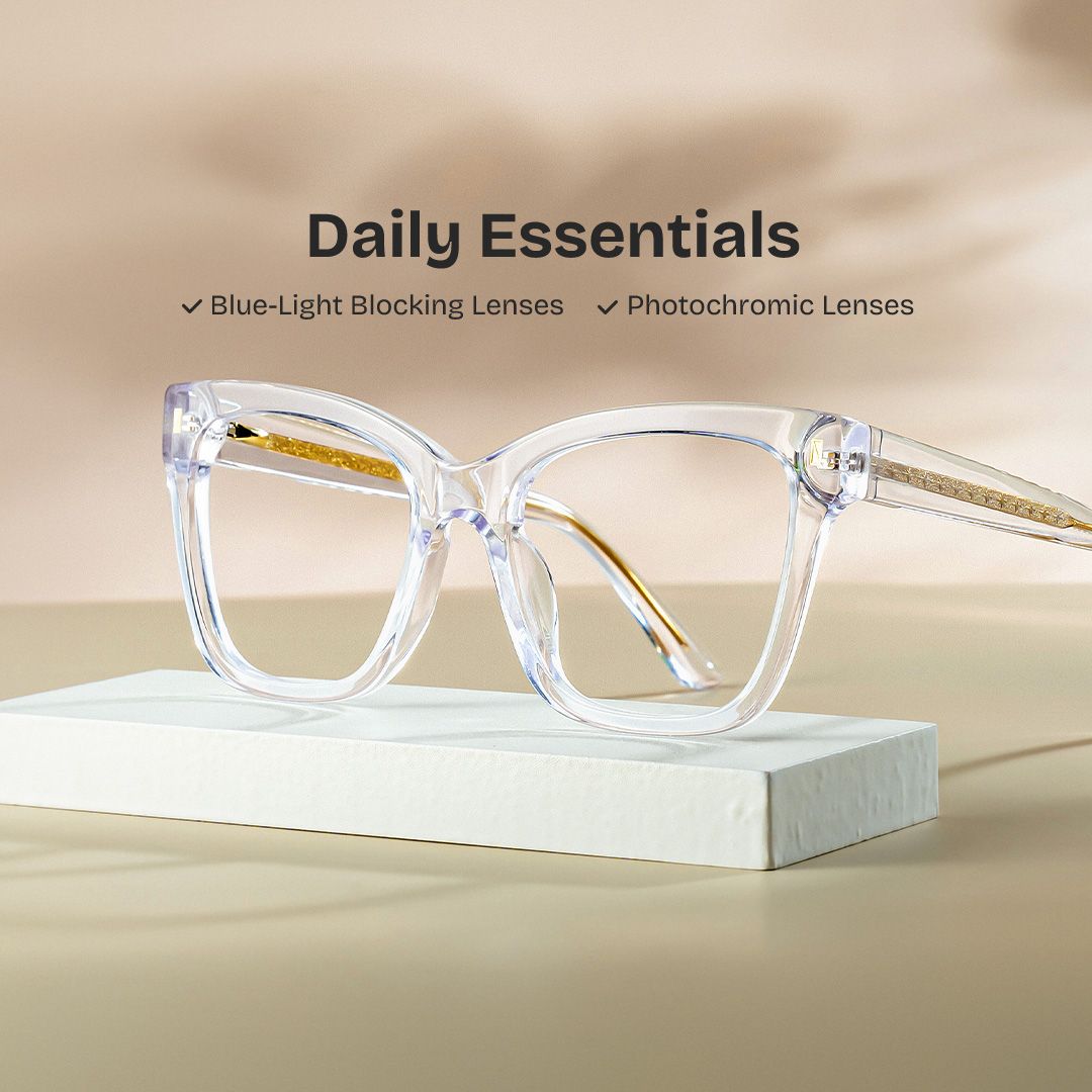 Square Clear Eyeglasses Rory Acetate Frame Glasses0