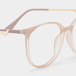 Chanty Pink Round Glasses5