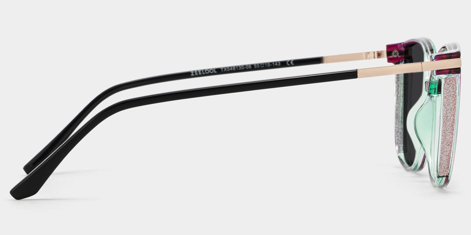 Rodz Square Purple Frame Sunglasses Online Sale | ZEELOOL3