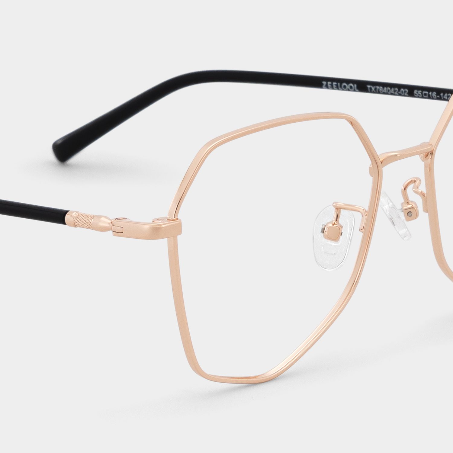 Bivins Geometric Gold Thin Frame Glasses | Zeelool5