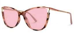 Yomary Pink-Tortoise Cat eye Sunglasses1