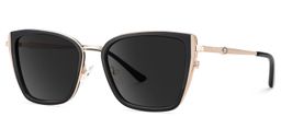 Juniper Black Rectangle Sunglasses2