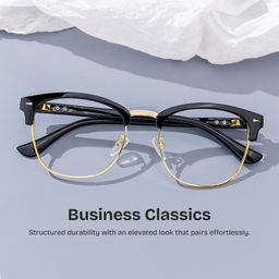 Lasha Black Browline Glasses0
