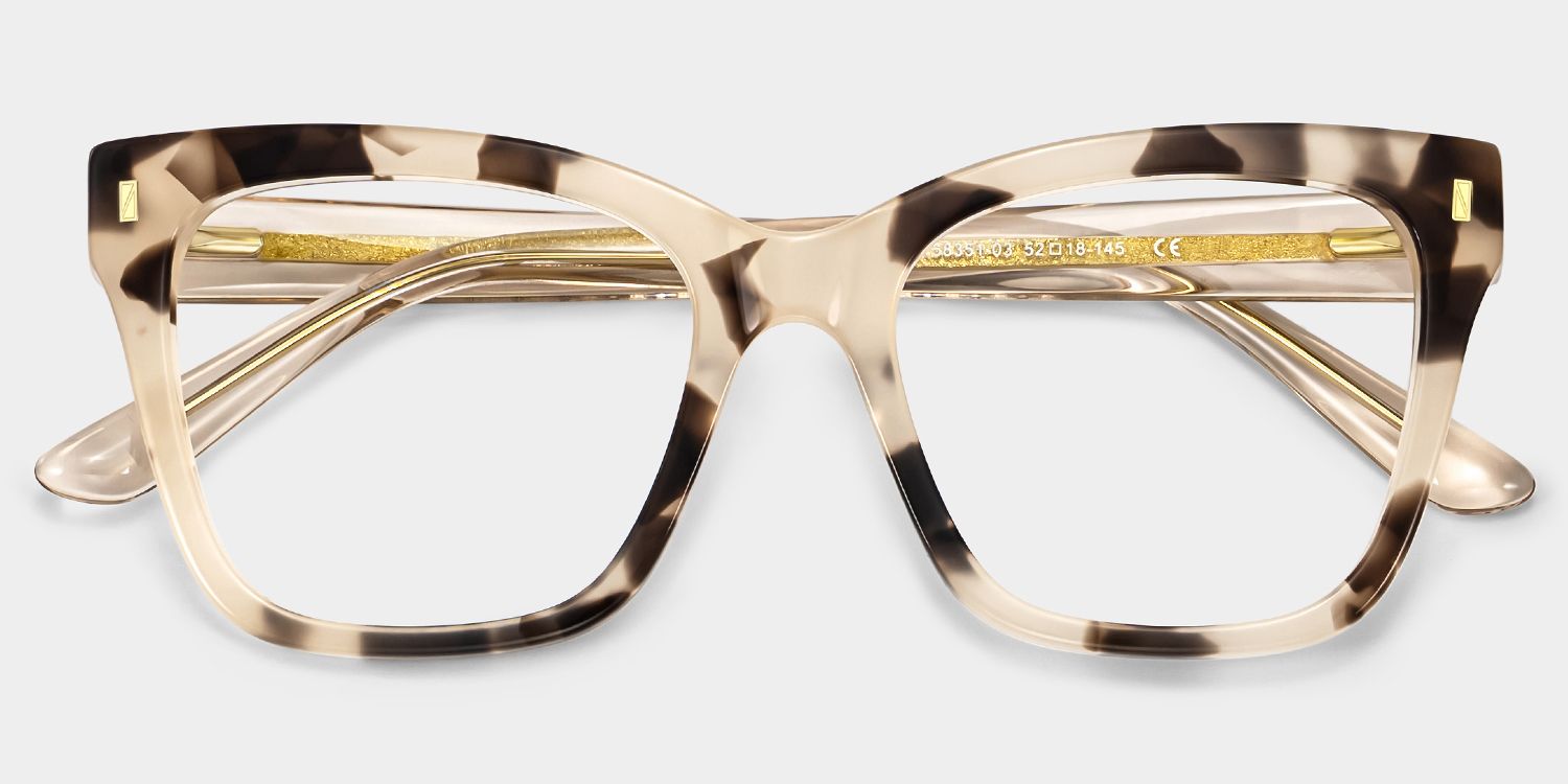 Square Tortoise Eyeglasses Rory Acetate Frame Glasses1