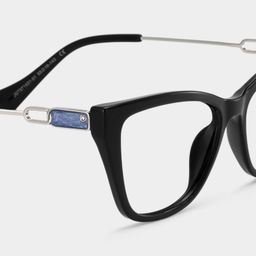 Celeste Black Cat eye Glasses5