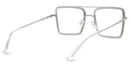 Diva Silver Square Glasses5