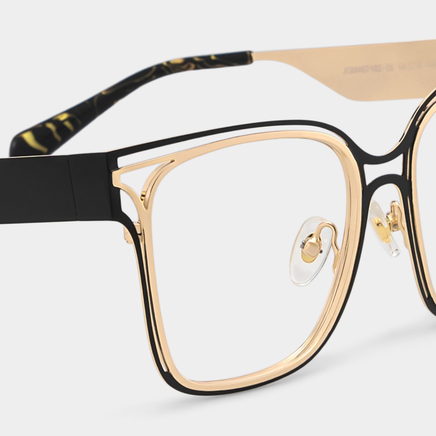 Women's Metal Glasses with Golden Tortoise Temples Online4