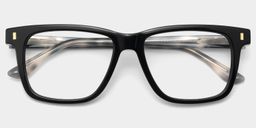 Travis Black Rectangle Glasses2