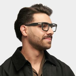 Riley Dark-Gray Rectangle Glasses1