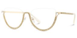 Sparkle Gold Cat eye Glasses4