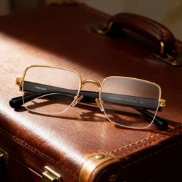 Lauren Gold Square Glasses1