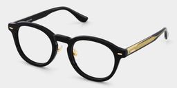 Frances Black Round Glasses3