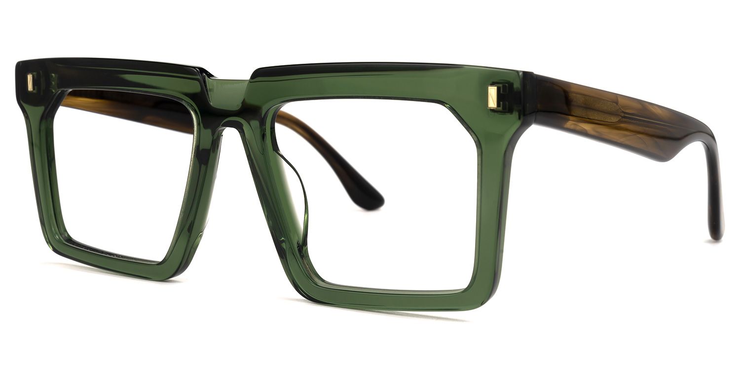 Moreland Rectangle Green Eyeglasses & Glasses Frames1