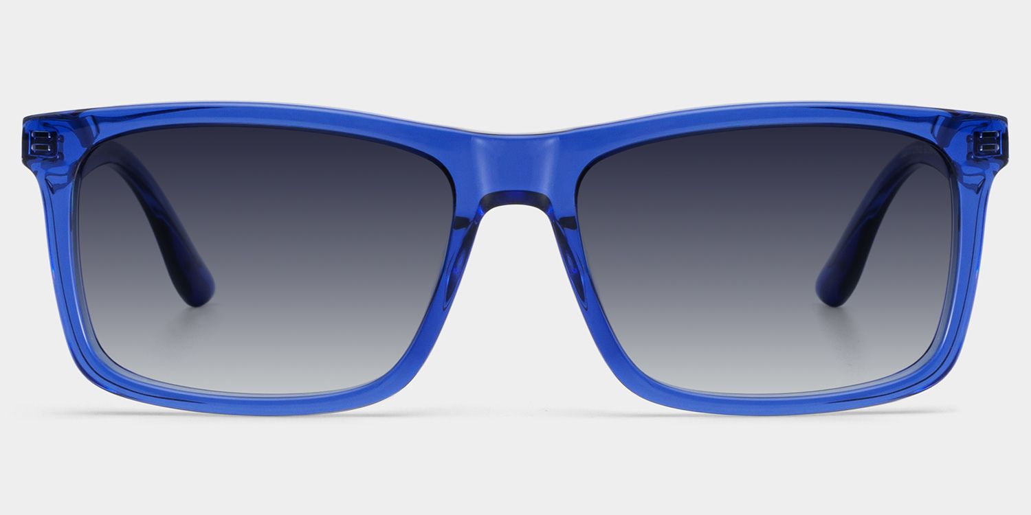 Morgan Blue Rectangle Sunglasses to Frame Your Face | ZEELOOL0