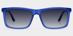 Morgan Blue Rectangle Sunglasses0