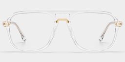 Kilworth Clear Aviator Glasses1