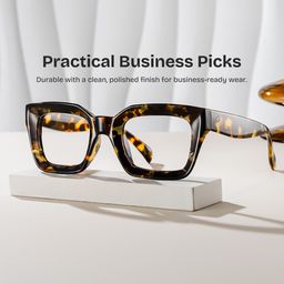 Nevaeh Tortoise Square Glasses0