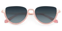 Sparkle Pink Cat eye Sunglasses1