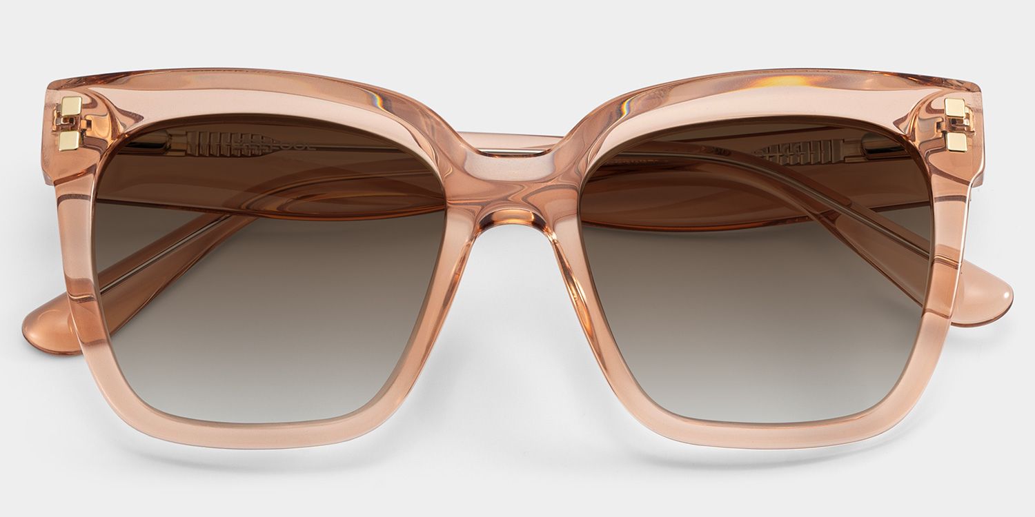 Minguela Square Beige Sunglasses for Women & Men | ZEELOOL1