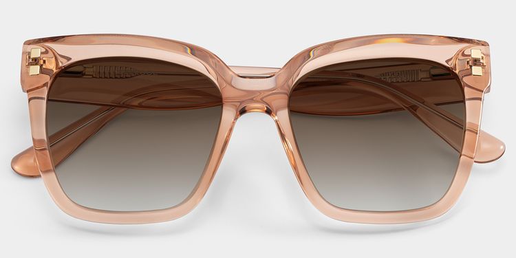 Minguela Beige Square Sunglasses