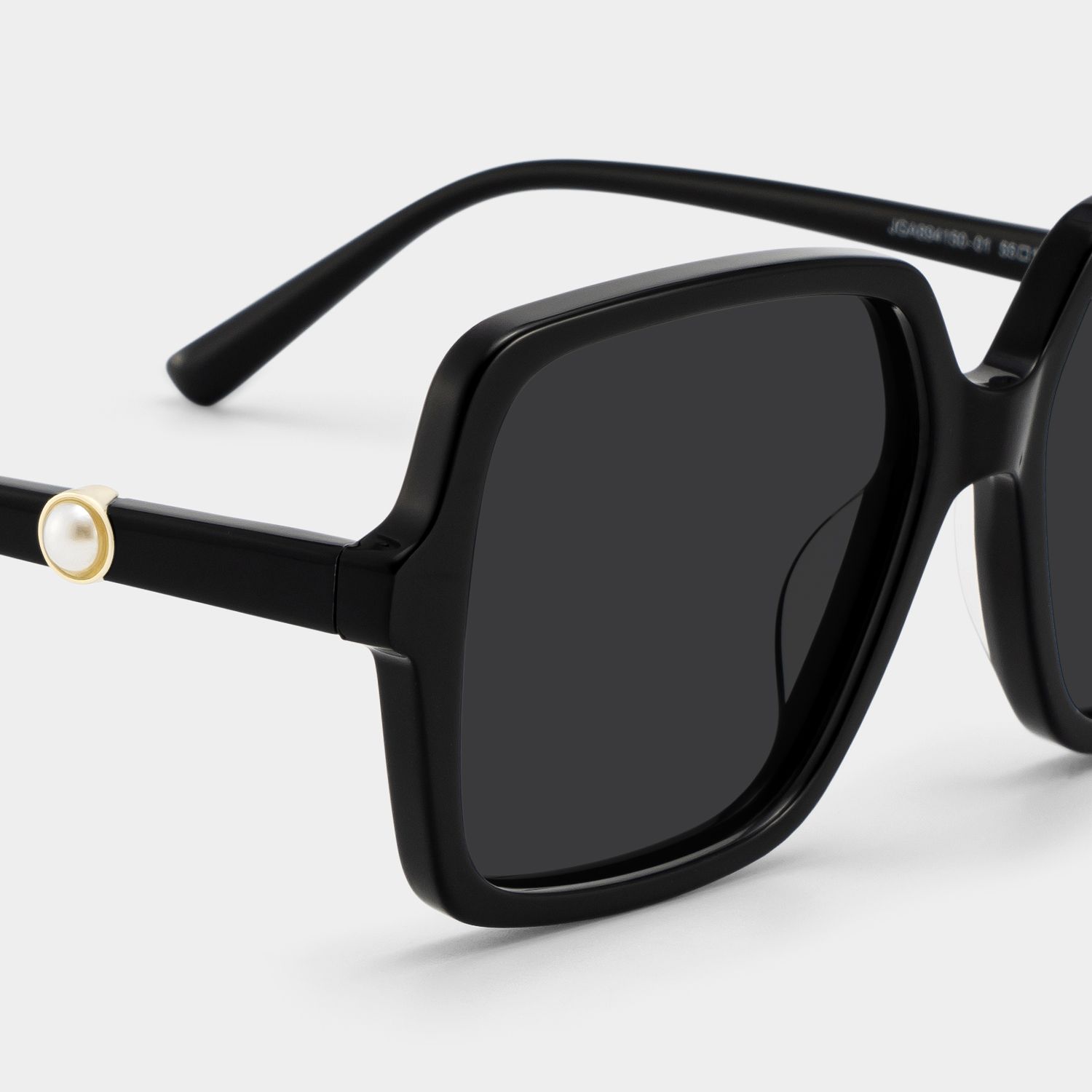 Elena Black Square Polarized Sunglasses for Driving | ZEELOOL4